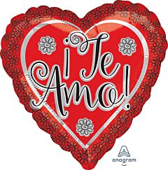 17" Te Amo Flower Border