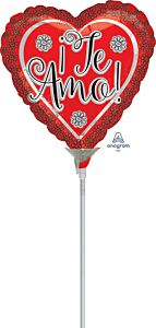 4" Te Amo Flower Border