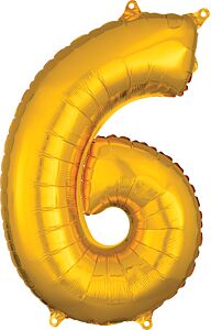 26" Number 6 Gold