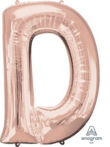 33" Anagram Letter D Rose Gold