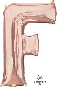 32" Anagram Letter F Rose Gold