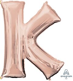 33" Anagram Letter K Rose Gold