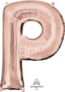 32" Anagram Letter P Rose Gold