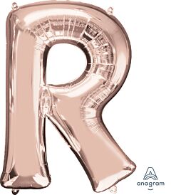 32" Anagram Letter R Rose Gold