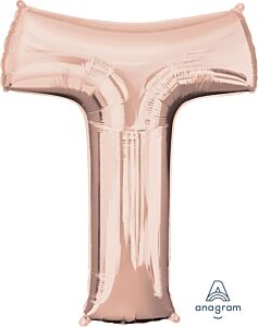 32" Anagram Letter T Rose Gold