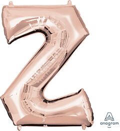 33" Anagram Letter Z Rose Gold