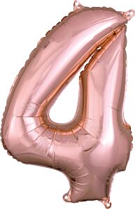 26" Number 4 Rose Gold