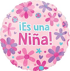 18" Es Una Nina Flowers