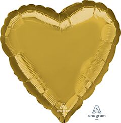 28" Metallic Gold Heart
