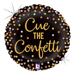 18" Cue The Confetti Holographic