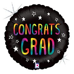 18" Rainbow Congrats Grad Holographic