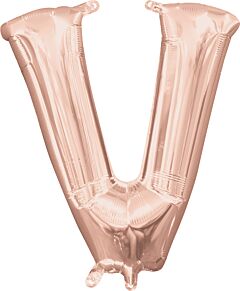 16" Letter V Rose Gold