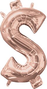 16" Symbol Dollar Sign Rose Gold