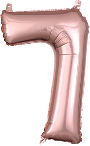 16" Number 7 Rose Gold