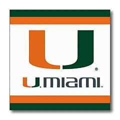 U Of Miami - Lunch Napkin 20Ct