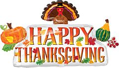 36" Thanksgiving Banner