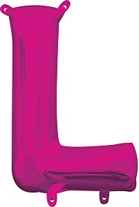 16" Letter L Pink