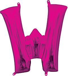 16" Letter W Pink