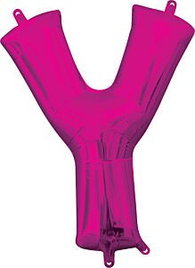 16" Letter Y Pink