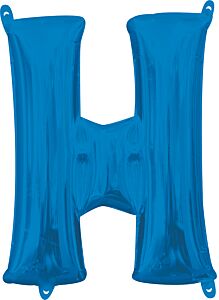 16" Letter H Blue
