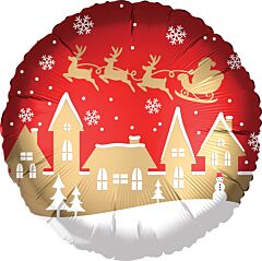 17" Satin Santa Village