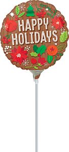 4" Woodgrain Holidays