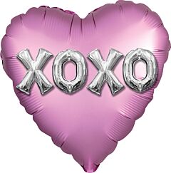 18" Satin XOXO Balloon Letters