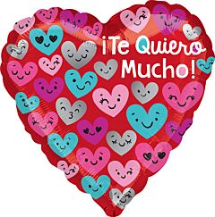 17" Te Quiero Mucho Heart Faces