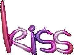 27" x 20" Ombre Kiss Phrase - Consumer-inflated