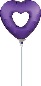 14" Purple Royale Heart