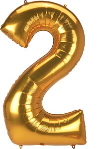 53" Anagram Jumbo Number 2 Gold