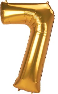 53" Anagram Jumbo Number 7 Gold