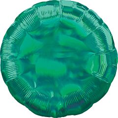 18" Iridescent Green Round