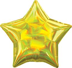 19" Iridescent Yellow Star