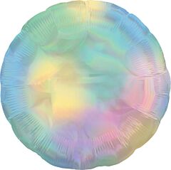 18" Iridescent Pastel Rainbow Round