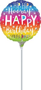 4" Hip Hip Hooray Bday