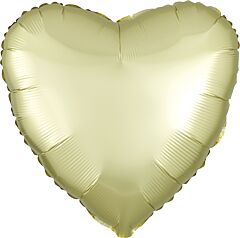 17" Luxe Pastel Yellow Heart