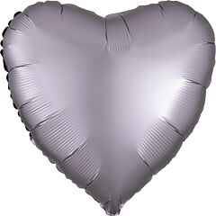 17" Luxe Greige Heart