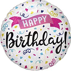 18" Happy Birthday Sparkle Banner