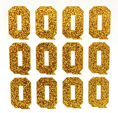 1.5" Old Gold Glitter Letter Q