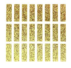 1.5" Sft Gold Glitter Letter I/1