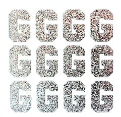 1.5" Silver Glitter Letter G