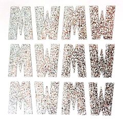 1.5" Silver Glitter Letter W