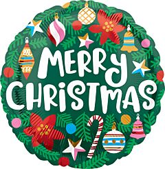 17" Christmas Pine/Ornaments