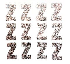 1.5" Silver Glitter Letter Z