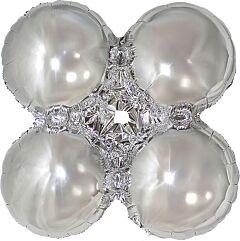 30" Quad Metallic Silver