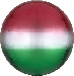 16" Ombre Red & Green Orbz