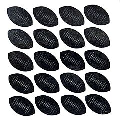 Football Glitter Sticker - Black