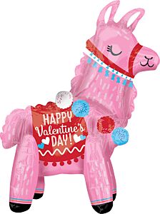 22" Standing Valentine Llama Consumer-Inflated