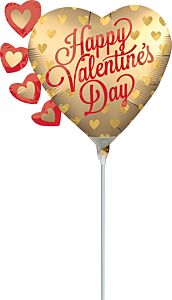 14" Satin Gold Hearts